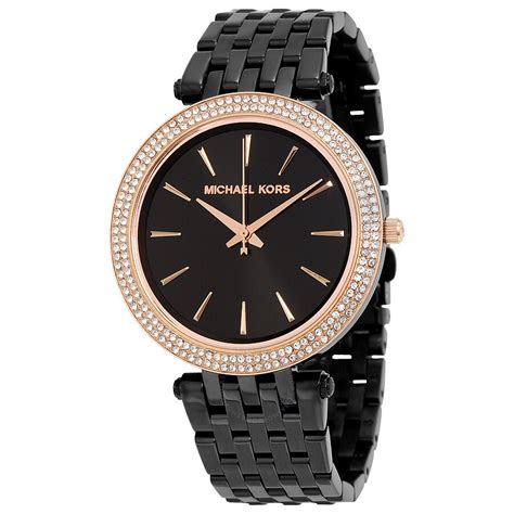 michael kors watch black dial